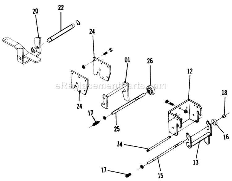 B-100 Parts Manual 7.000 Hitch Assemblies (fig. 7a) Diagram and Parts List for 1-0141 1975 Toro Lawn Tractor