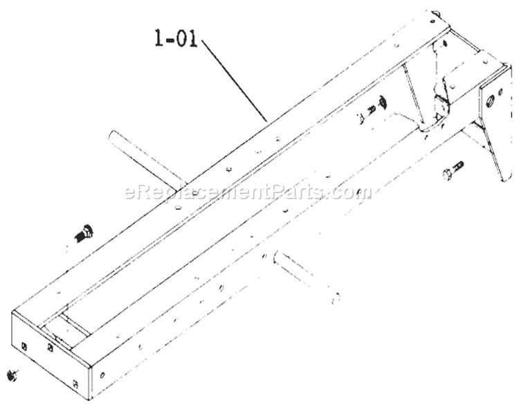 1.000 Frame Assembly (plate 1.1) Diagram and Parts List for 1-0140 1974 Toro Lawn Tractor