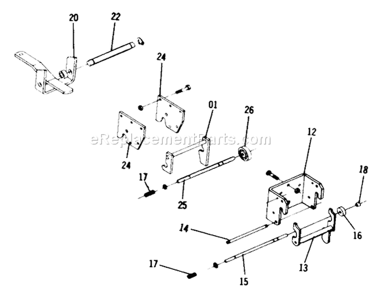 7.000 Hitch Assemblies (plate 7.1 & 7.2) Diagram and Parts List for 1-0140 1974 Toro Lawn Tractor