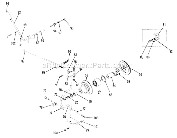 14.050 Manual P.t.o. (plate 14.4) Diagram and Parts List for 1-0140 1974 Toro Lawn Tractor