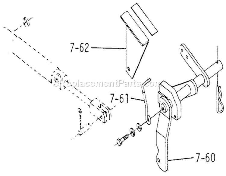 Hydraulic Lift Linkage Bronco 14 Diagram and Parts List for 1-0401 1972 Toro Lawn Tractor