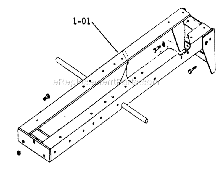 Frame Assembly Diagram and Parts List for 1-0475 1973 Toro Lawn Tractor