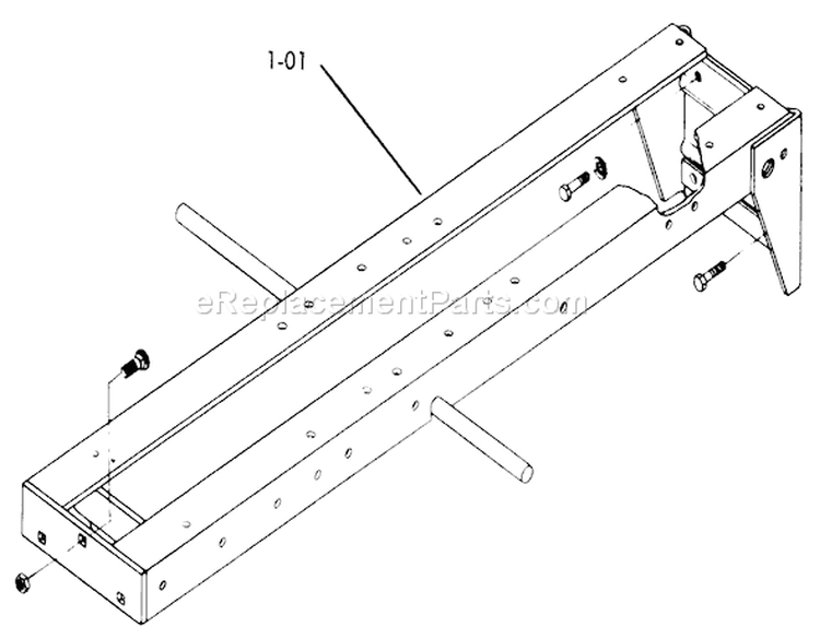 Frame Assembly Diagram and Parts List for 1-0511 1975 Toro Lawn Tractor
