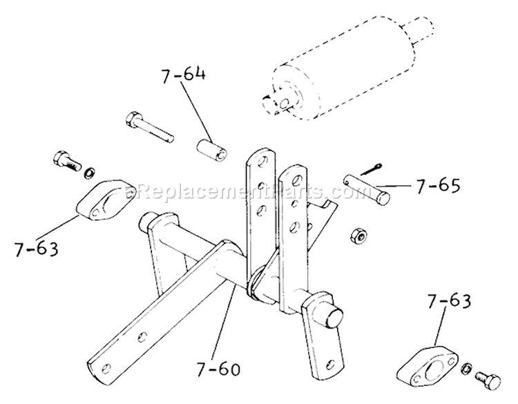 Page J Diagram and Parts List for 1-0611 1974 Toro Lawn Tractor