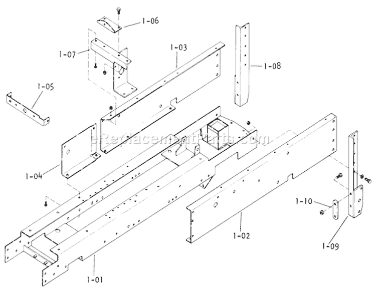 Page F Diagram and Parts List for 1-0611 1974 Toro Lawn Tractor