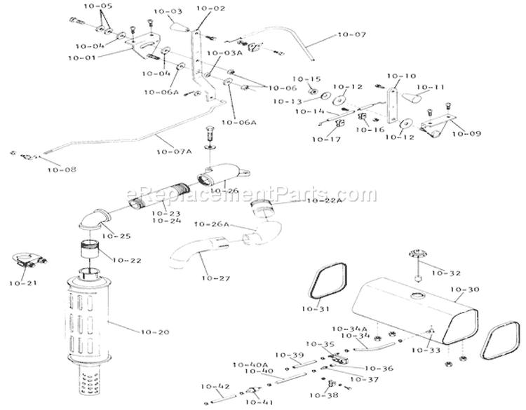 Page H Diagram and Parts List for 1-0611 1974 Toro Lawn Tractor