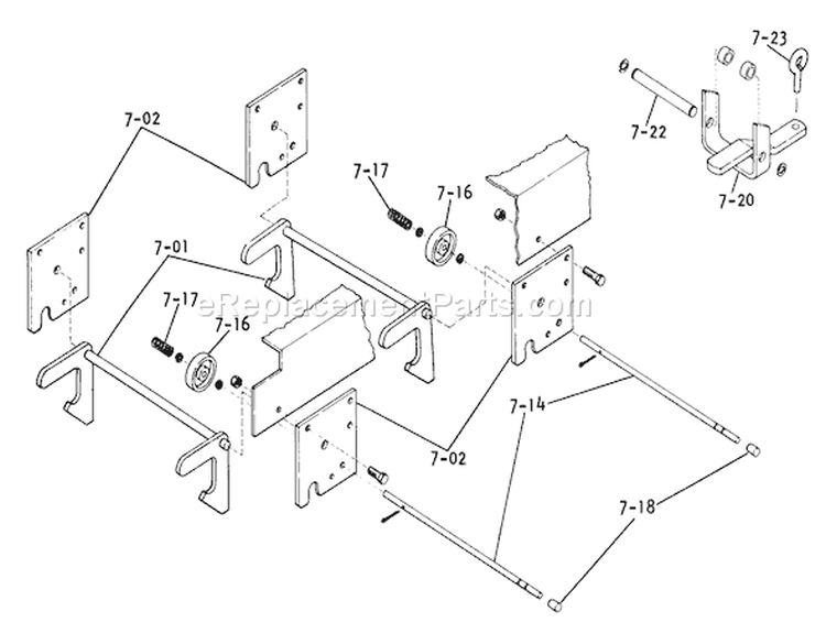 Page N Diagram and Parts List for 1-0612 1975 Toro Lawn Tractor