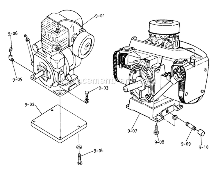 Page R Diagram and Parts List for 1-0612 1975 Toro Lawn Tractor