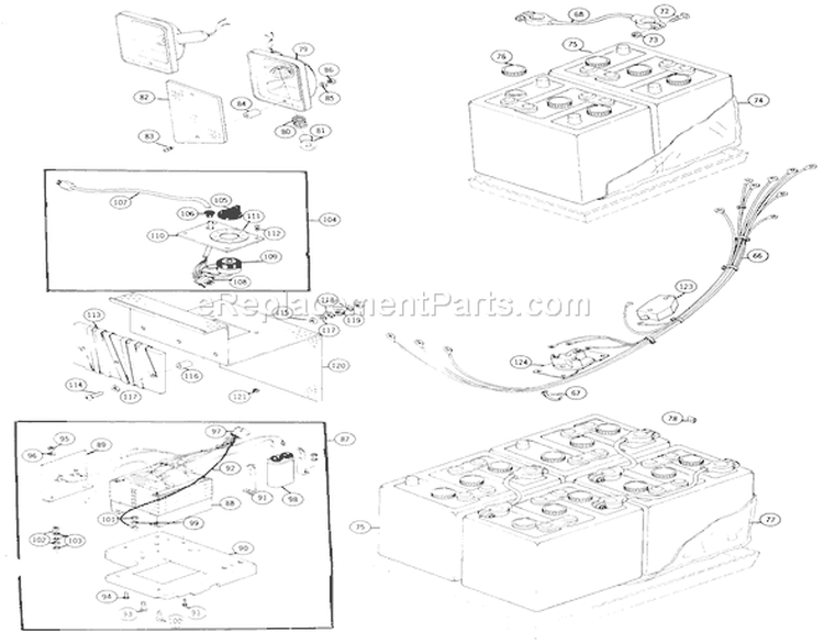 Page C Diagram and Parts List for 1-0700 1977 Toro Lawn Tractor