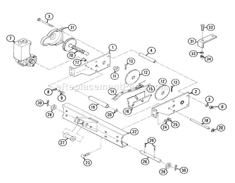 Page E Diagram and Parts List for 1-0700 1977 Toro Lawn Tractor