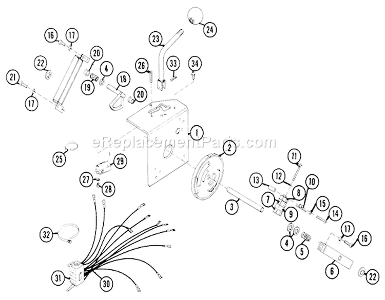 Page H Diagram and Parts List for 1-0720 1977 Toro Lawn Tractor