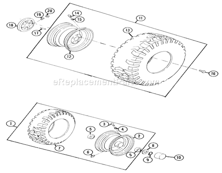 Page I Diagram and Parts List for 1-0720 1977 Toro Lawn Tractor