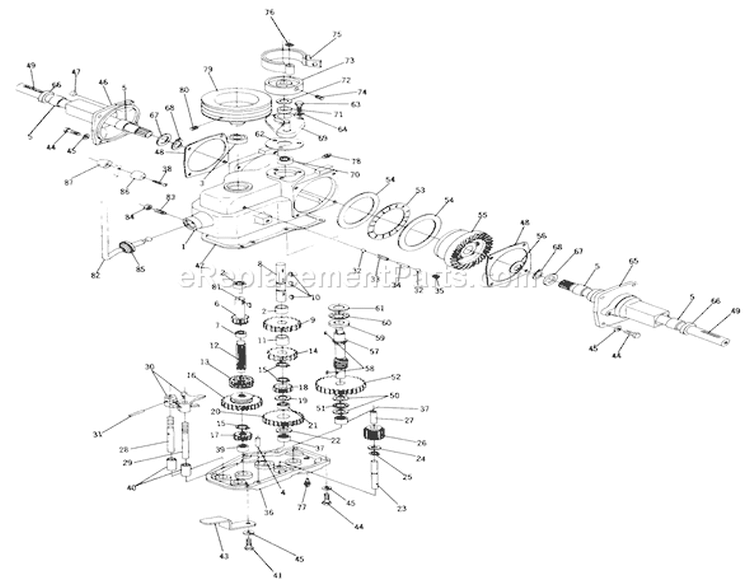 Page A Diagram and Parts List for 1-4752 1970 Toro Lawn Tractor
