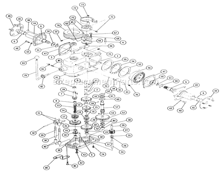 Page A Diagram and Parts List for 1-4841 1969 Toro Lawn Tractor