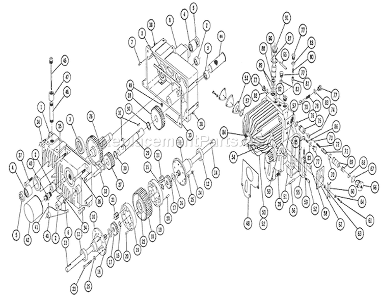 Page B Diagram and Parts List for 1-6051 1970 Toro Lawn Tractor