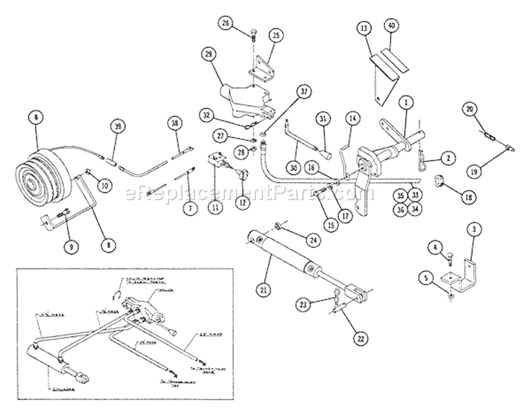 Page B Diagram and Parts List for 1-7235 1968 Toro Lawn Tractor