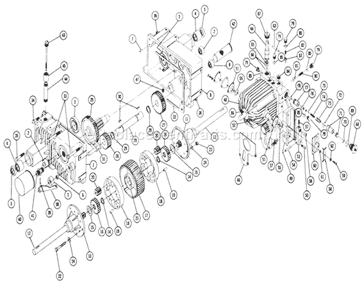 Page B Diagram and Parts List for 1-7255 1970 Toro Lawn Tractor