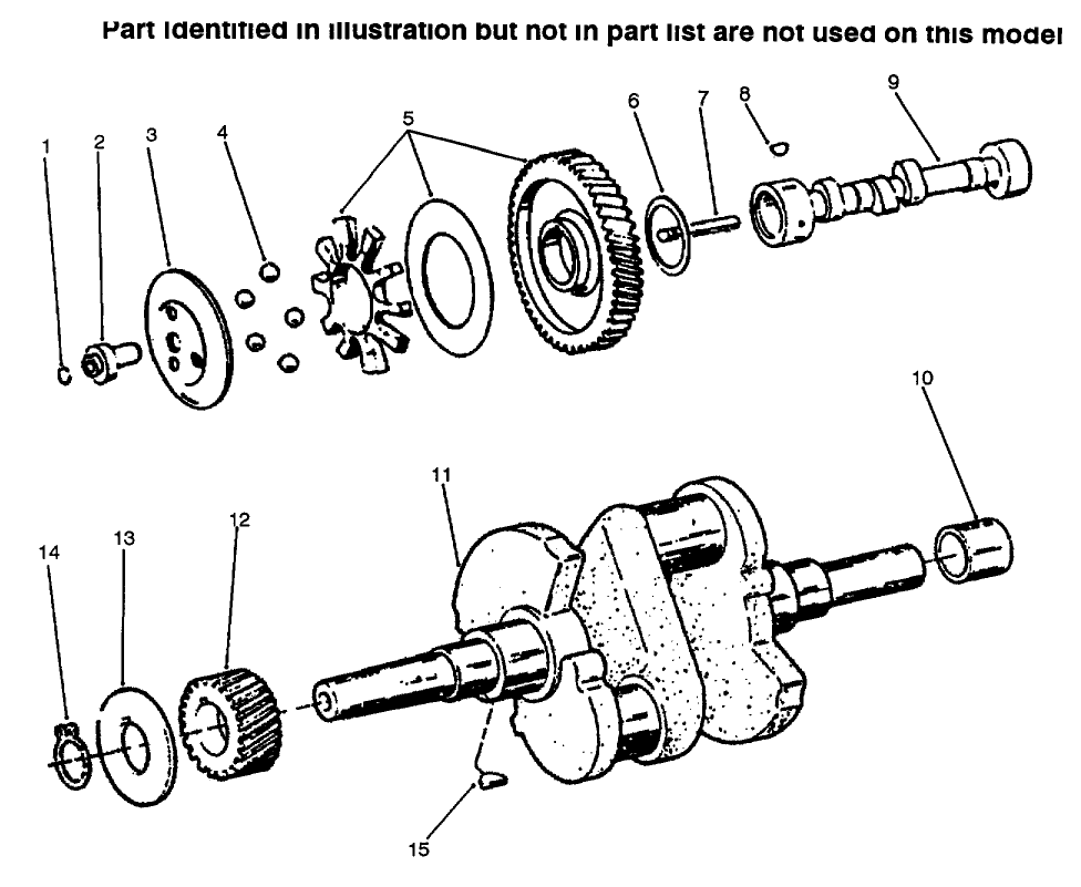 Cam & Crankshafts Diagram and Parts List for 73502 6900001 - 6999999 Toro Lawn Tractor
