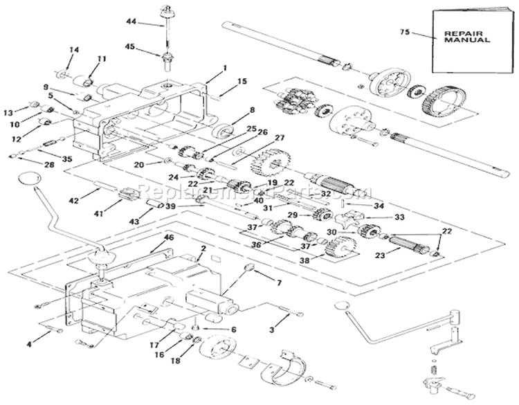 Pto Clutch And Control Diagram and Parts List for 11-10K802 1984 Toro Lawn Tractor