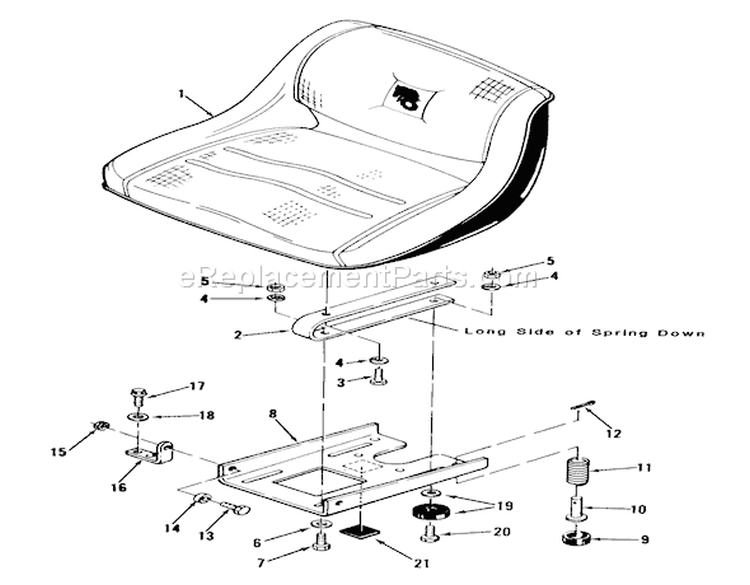 Page M Diagram and Parts List for 11-10K801 1983 Toro Lawn Tractor