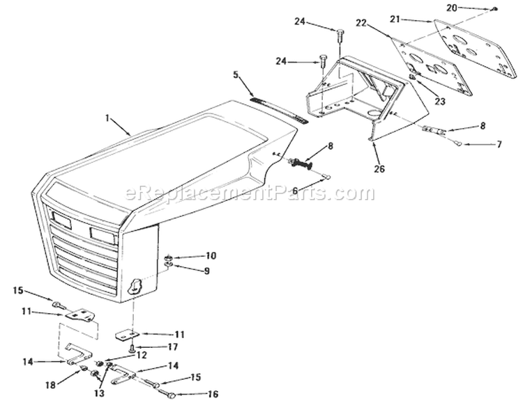 Single Cylinder Engines Diagram and Parts List for 11-10K801 1983 Toro Lawn Tractor