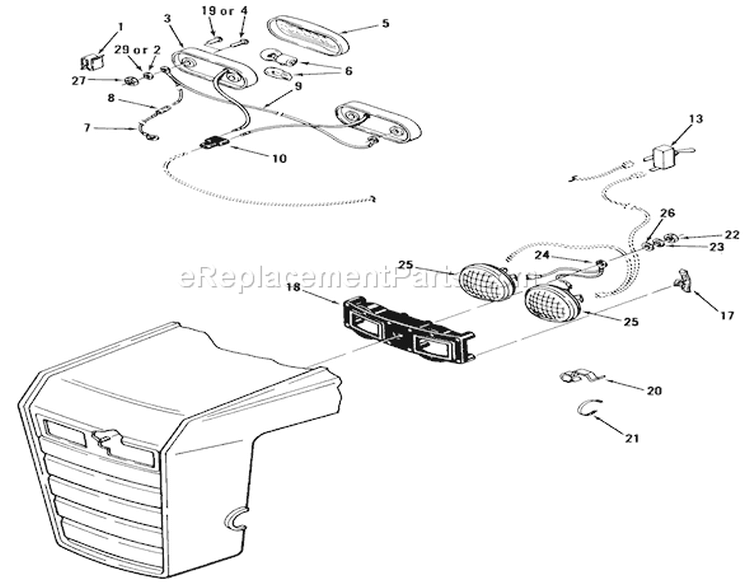 Page I Diagram and Parts List for 11-10K801 1983 Toro Lawn Tractor