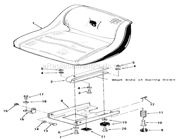 Page M Diagram and Parts List for 11-17KE01 1984 Toro Lawn Tractor