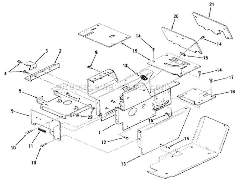 Page O Diagram and Parts List for 11-17KE01 1984 Toro Lawn Tractor