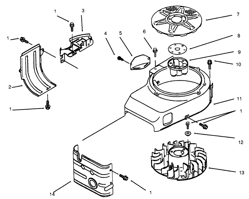 Cooling Equipment Diagram and Parts List for 30165 690001 - 699999 Toro Lawn Tractor Accessories