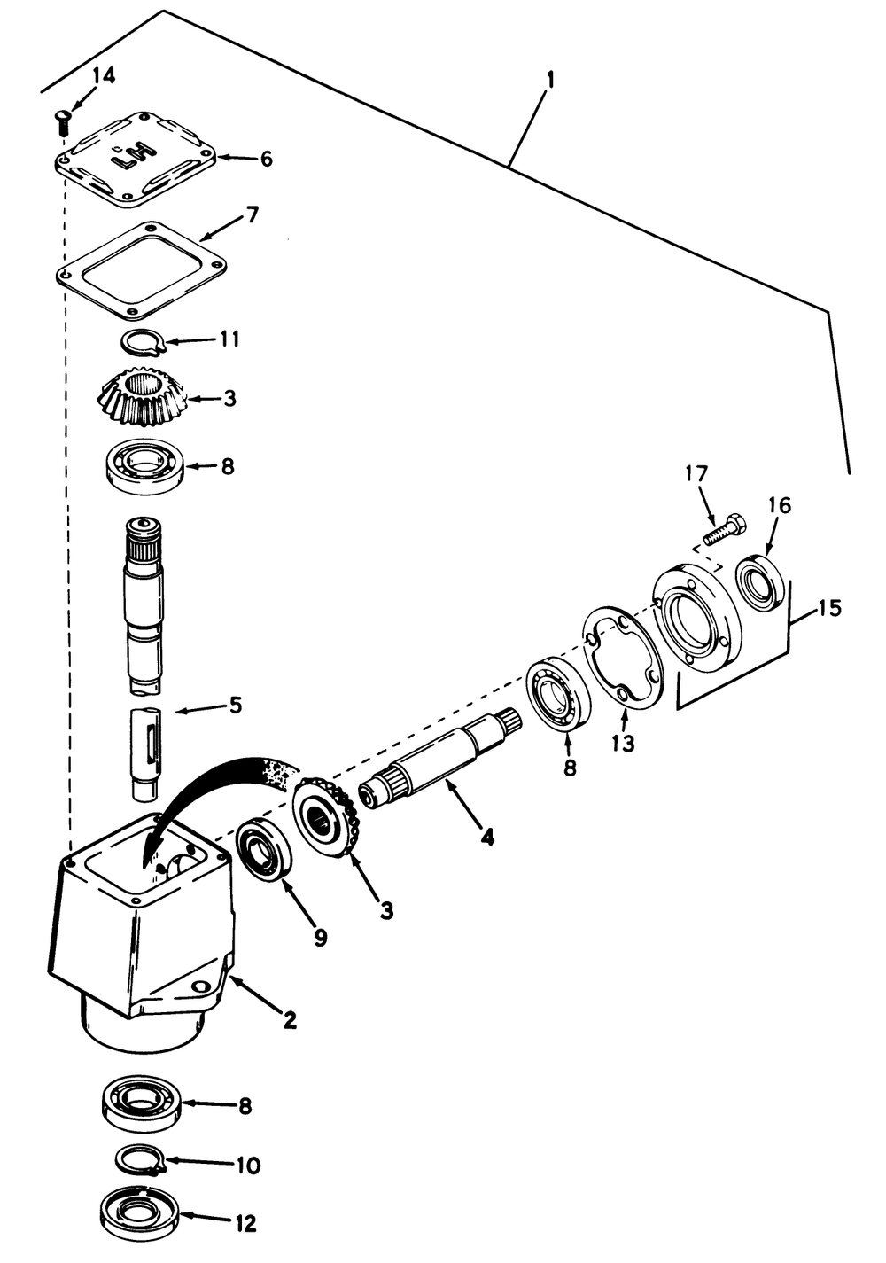 Grass Collection System Model No. 30751 & 30576 (Optional) (Continued) Gear Box Assembly Model No. 4398-P91 Diagram and Parts List for 30754 7000001 - 7999999 Toro Lawn Tractor