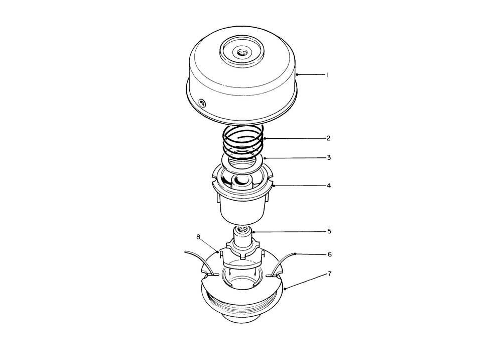Dual Line Bump & Feed Cutter Head (Optional) Diagram and Parts List for 51675 1000001 - 1999999 Toro Trimmer
