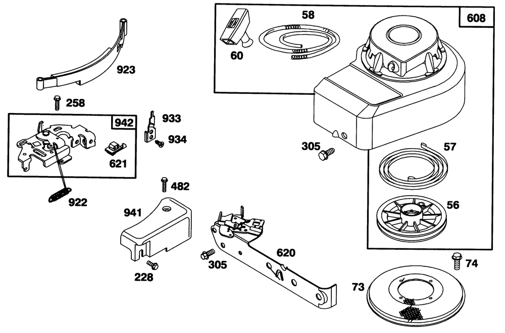 Engine Briggs & Stratton Model 95902-3154-01 Diagram and Parts List for 20432 39000001 - 39999999 Toro Lawn Mower