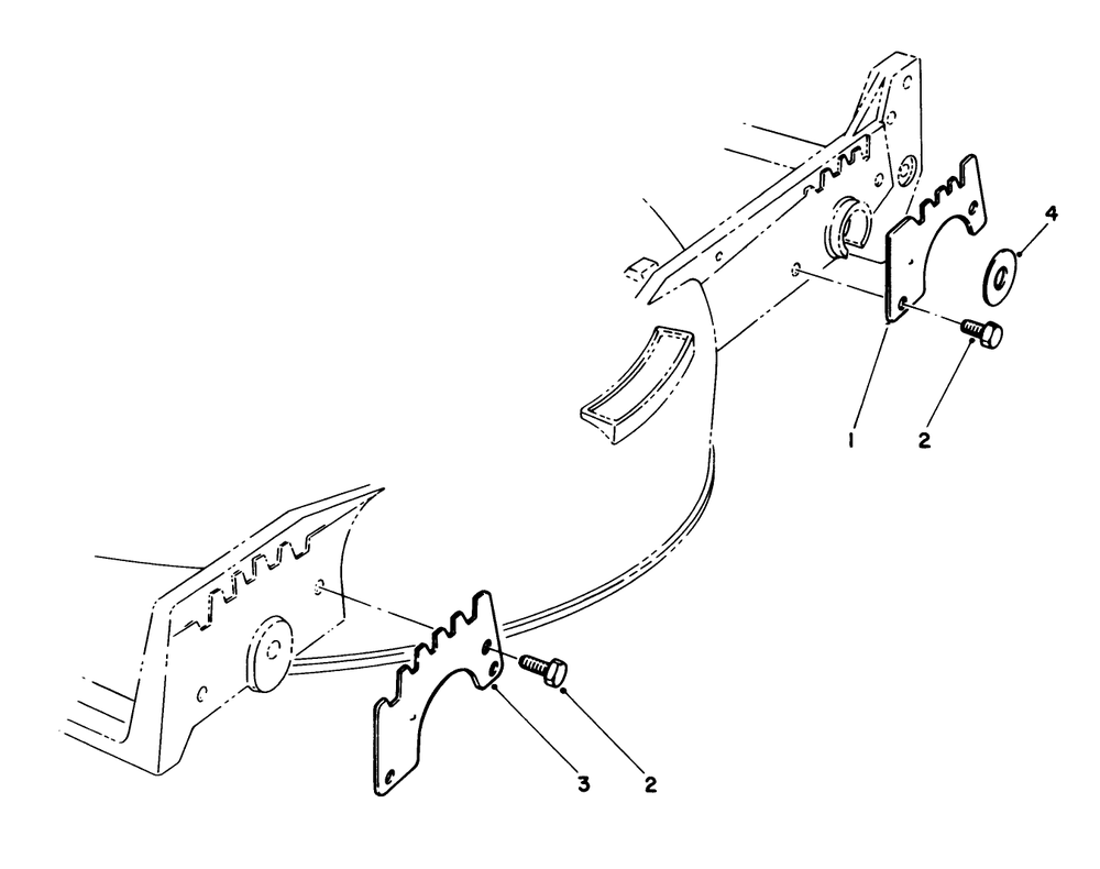 Wear Plate Kit No. 49-4080 (Optional) Diagram and Parts List for 20526C 8000001 - 8999999 Toro Lawn Mower