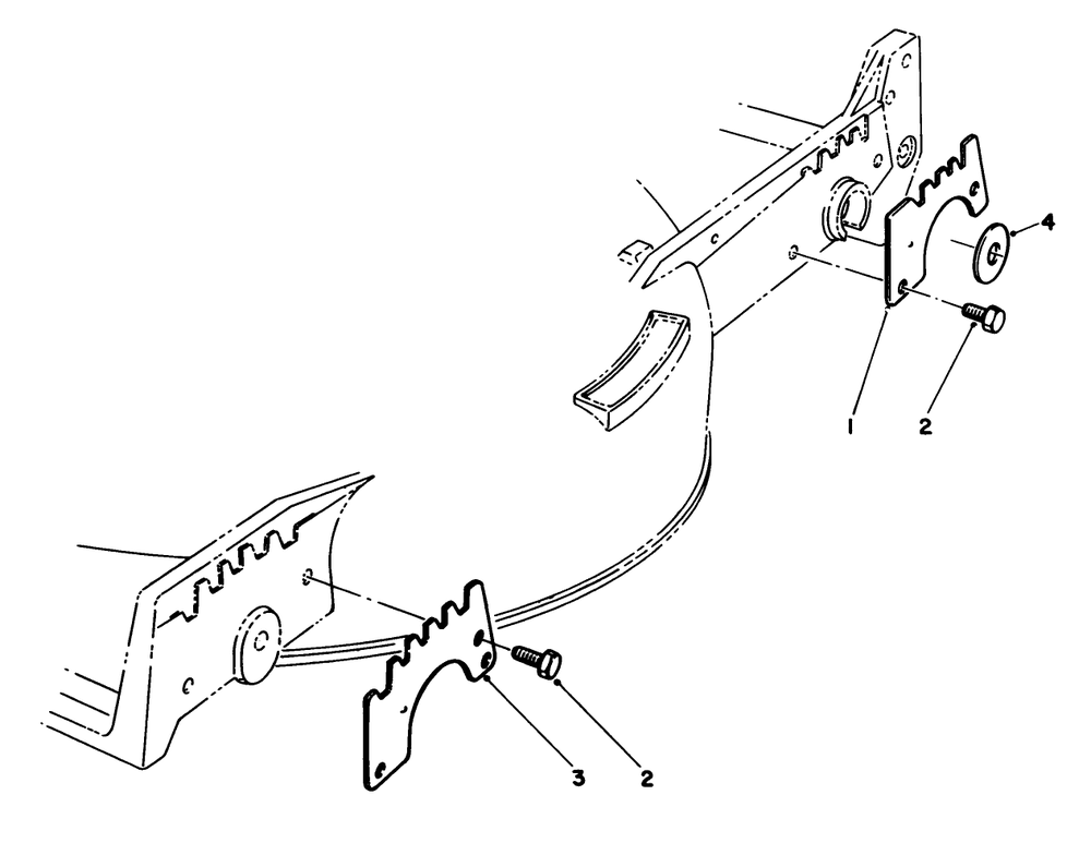 Wear Plate Kit Model No. 49-4080 (Optional) Diagram and Parts List for 20588 8000001 - 8999999 Toro Lawn Mower
