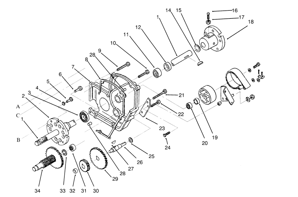 Transaxle Assembly (Continued) Diagram and Parts List for 73501 59000412 - 59002868 Toro Lawn Tractor