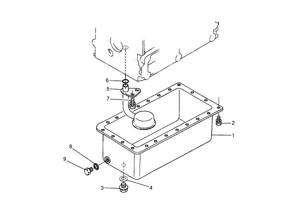 Oil Pan Assembly Diagram and Parts List for 74264TE (260000001-260999999)(2006) Toro Lawn Mower