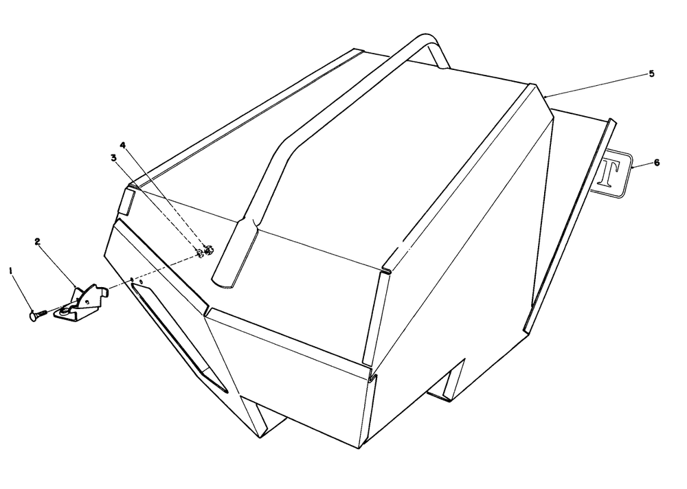 Steel Grass Catcher (Model 22099) (Optional) Diagram and Parts List for 22622 0000001 - 0999999 Toro Lawn Mower