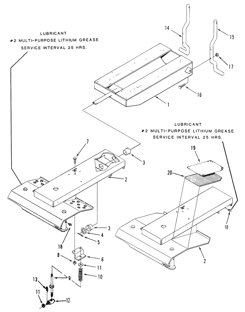 Section 1-Frame Diagram and Parts List for R3-12B601  Toro Lawn Tractor