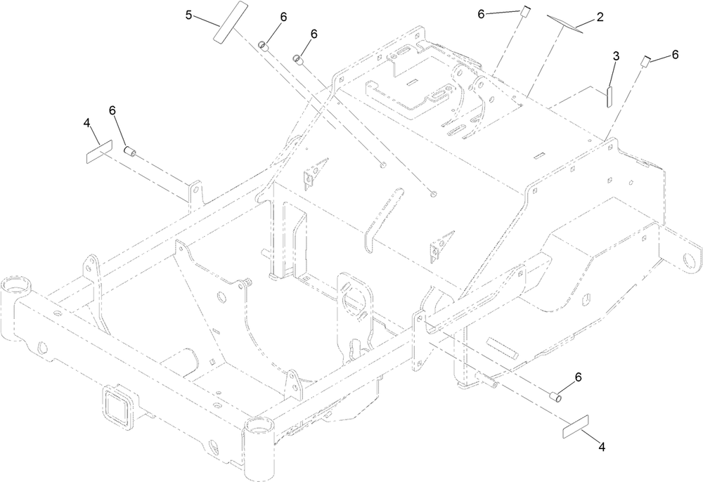 Main Frame Assembly No. 135-5236 Diagram and Parts List for 29516 413000000 - 999999999 Toro Aerator