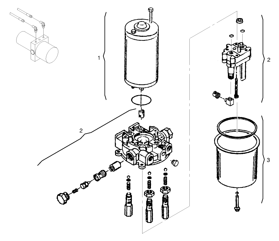 Pump Assembly Diagram and Parts List for 72110 8900600 - 8999999 Toro Lawn Tractor