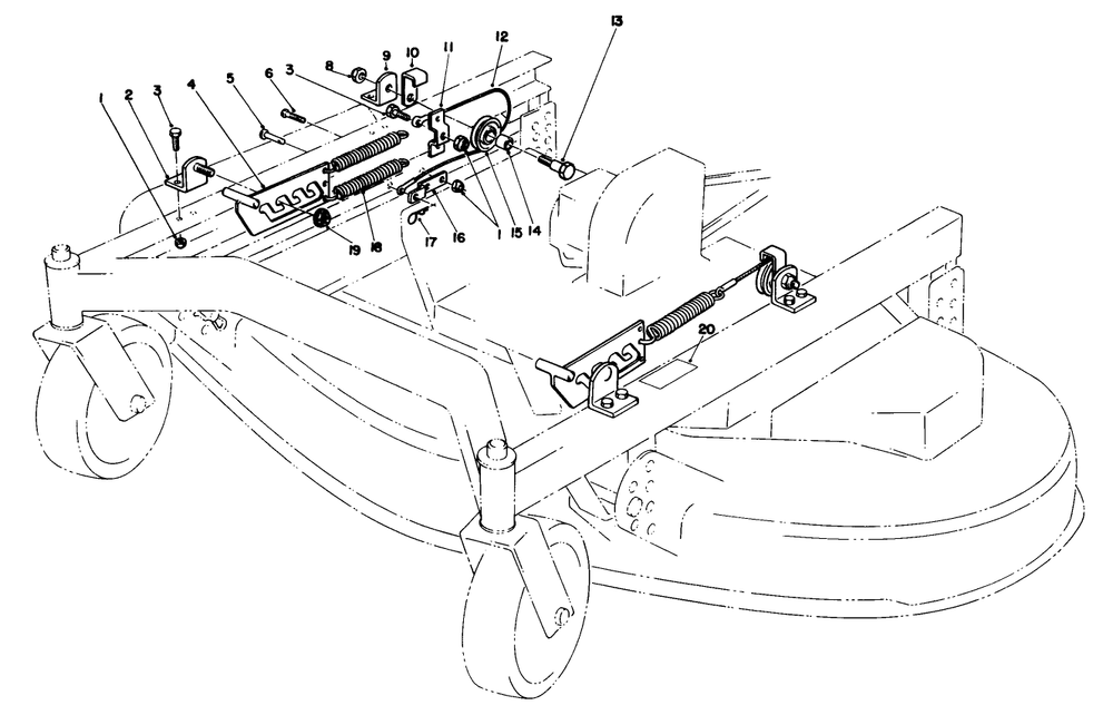 Flotation Kit Model No. 30759 (Optional)(For Cutting Units Model No. 30544 & 30753) Diagram and Parts List for 30754 60402 - 69999 Toro Lawn Tractor