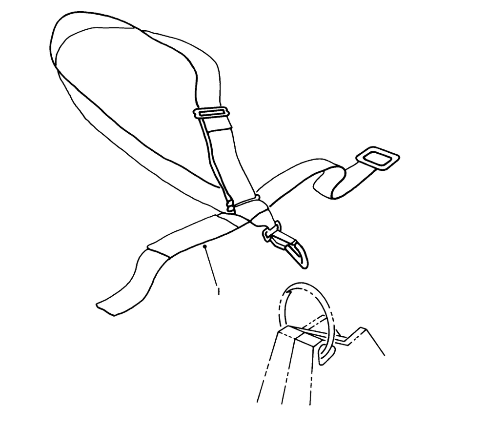 Deluxe Shoulder Belt Harness (Optional) Diagram and Parts List for 51644 6000001 - 6999999 Toro Trimmer