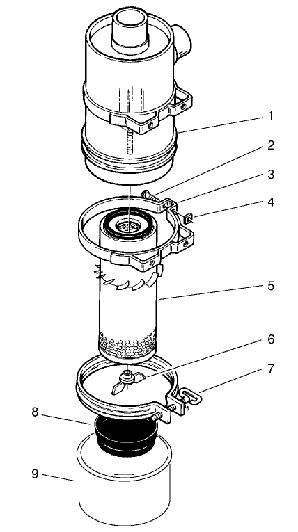 Air Filter Assembly No. 85-4910 Diagram and Parts List for 22302 990001 - 999999 Toro Lawn Tractor Accessories