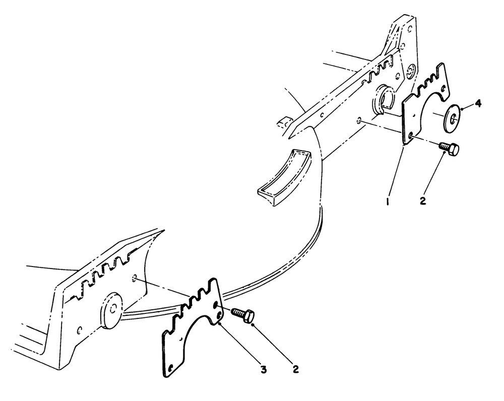 Wear Plate Kit Model No. 49-4080 (Optional) Diagram and Parts List for 20588 7000001 - 7999999 Toro Lawn Mower