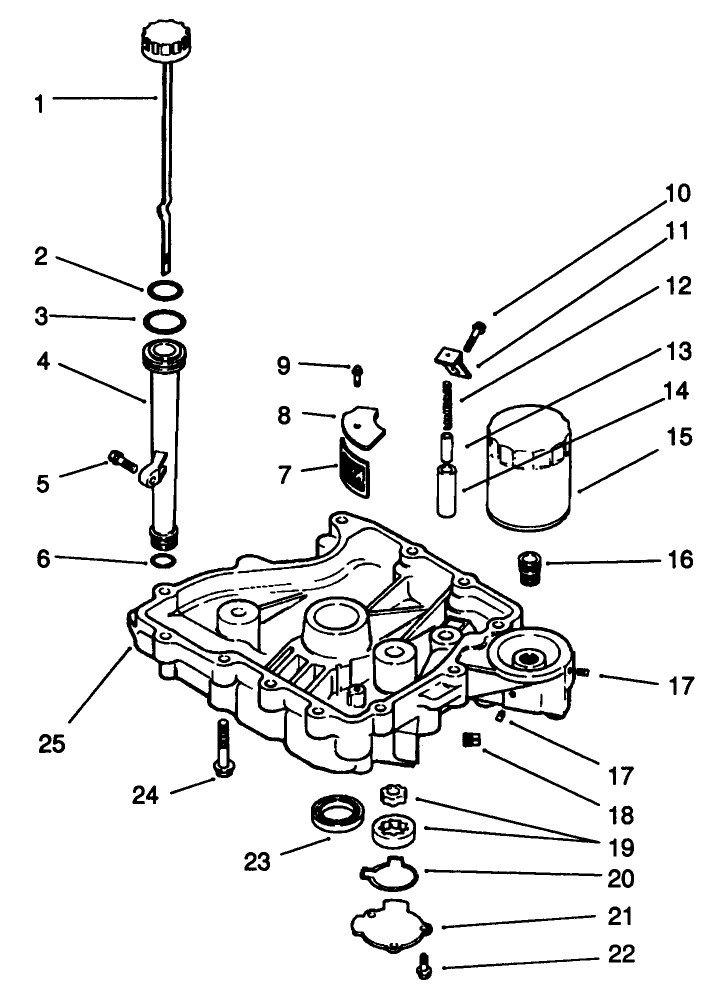 Oil Pan/Lubrication-Engine Kohler Model No. Cv14 S-1429 Diagram and Parts List for 30185 10000001 - 19999999 Toro Lawn Tractor Accessories