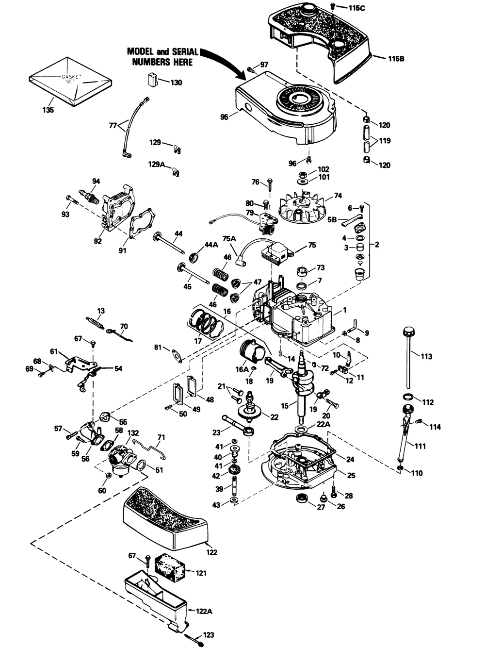 Engine Model No. Tnt 100-10104f Diagram and Parts List for 20677 0002102 - 0999999 Toro Lawn Mower