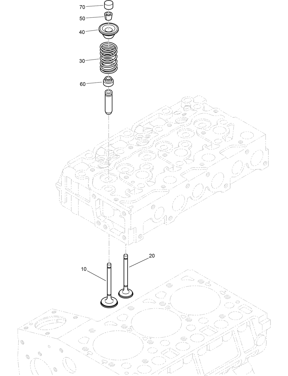 Inlet And Exhaust Manifold Assembly Diagram and Parts List for 22530 414400000 - 999999999 Toro Lawn Tractor Accessories