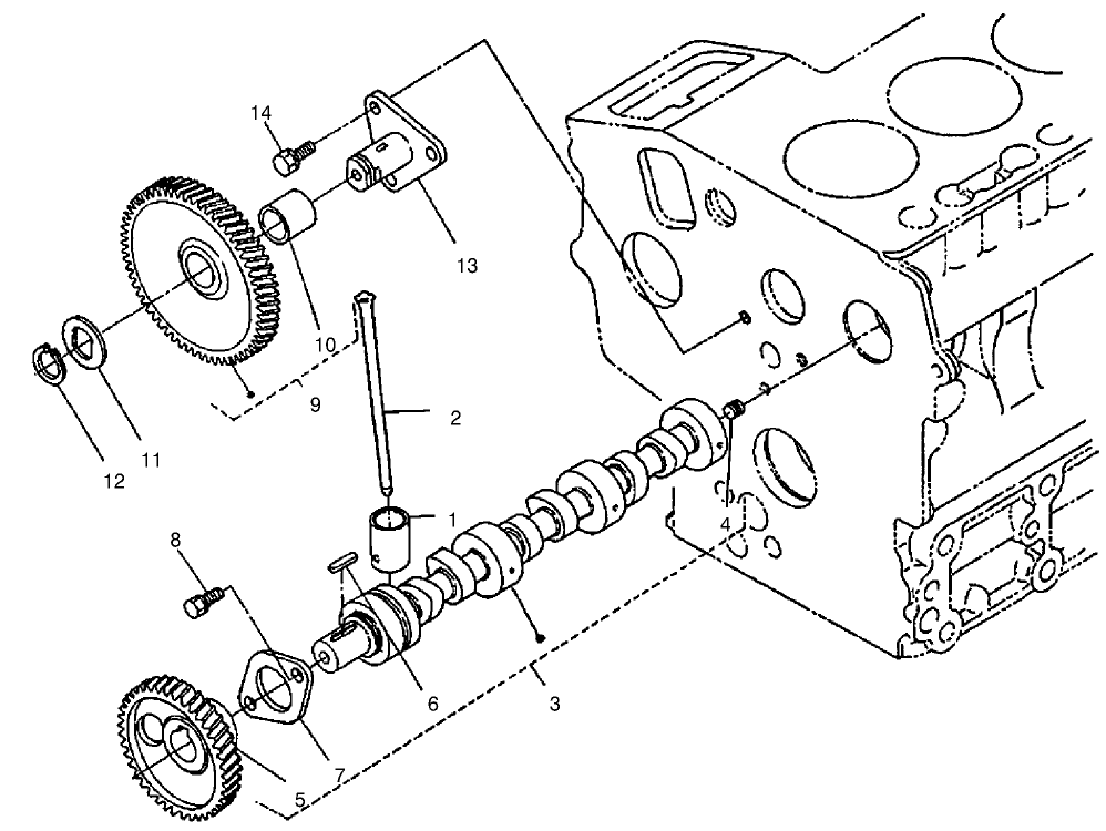 Camshaft Assembly Diagram and Parts List for 22302 990001 - 999999 Toro Lawn Tractor Accessories