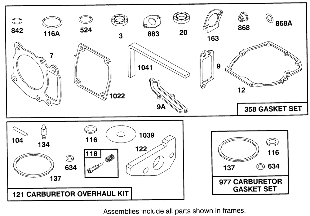 Engine Gts 150 Diagram and Parts List for 20922BC 59000001 - 59999999 Toro Lawn Mower