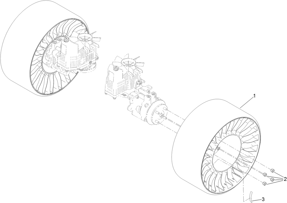 Rear Wheel Assembly Diagram and Parts List for 72912 400000000 - 412499999 Toro Lawn Tractor